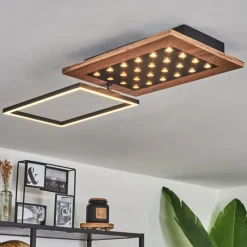 hofstein Plafonnier Ramilos LED Écru, Noir, 1 lumière