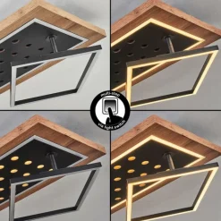 hofstein Plafonnier Ramilos LED Écru, Noir, 1 lumière