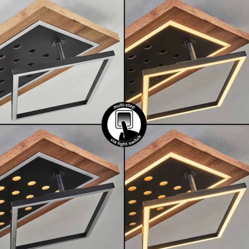 hofstein Plafonnier Ramilos LED Écru, Noir, 1 lumière