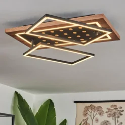 hofstein Plafonnier Ramilos LED Écru, Noir, 1 lumière