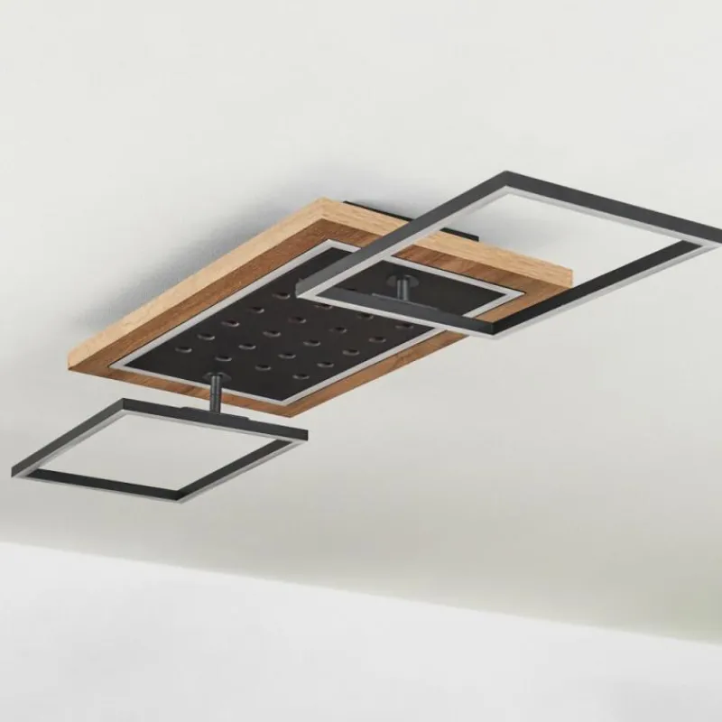 hofstein Plafonnier Ramilos LED Écru, Noir, 1 lumière