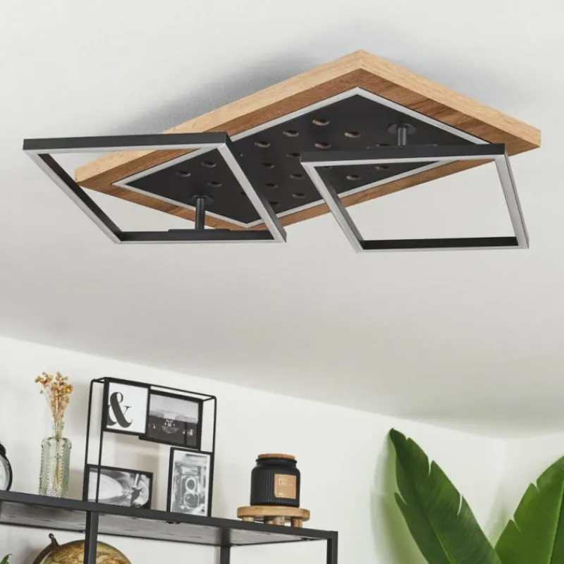 hofstein Plafonnier Ramilos LED Écru, Noir, 1 lumière