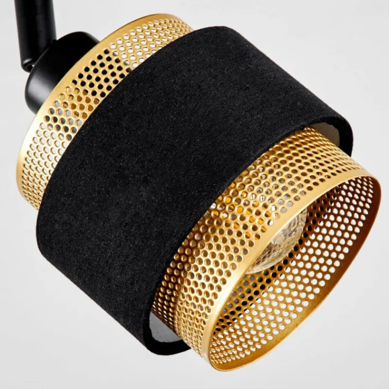 Lampes En Tissu-hofstein Plafonnier Regueira Noir, 1 lumière