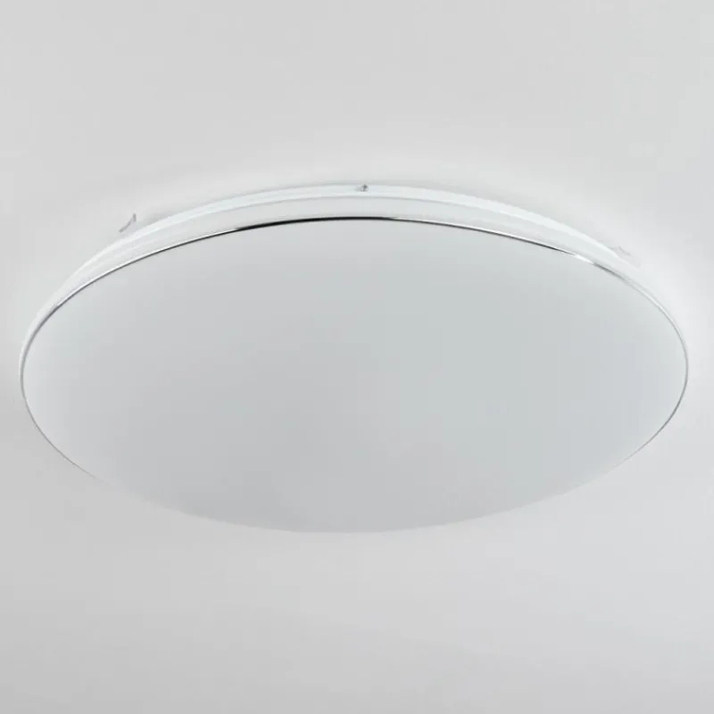 hofstein Plafonnier Remenoville LED Chrome, Blanc, 1 lumière