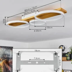 hofstein Plafonnier Rodekro LED Écru, Blanc, 1 lumière