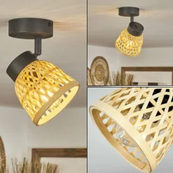 Luminaires Scandinaves-hofstein Plafonnier Rombarral Noir, 1 lumière