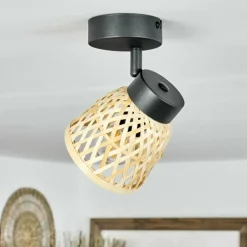 Luminaires Scandinaves-hofstein Plafonnier Rombarral Noir, 1 lumière