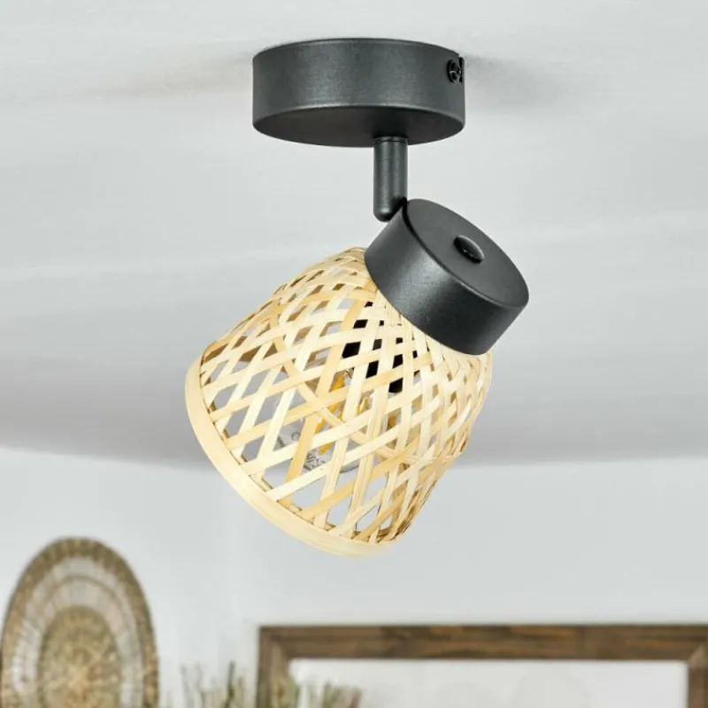 Luminaires Scandinaves-hofstein Plafonnier Rombarral Noir, 1 lumière