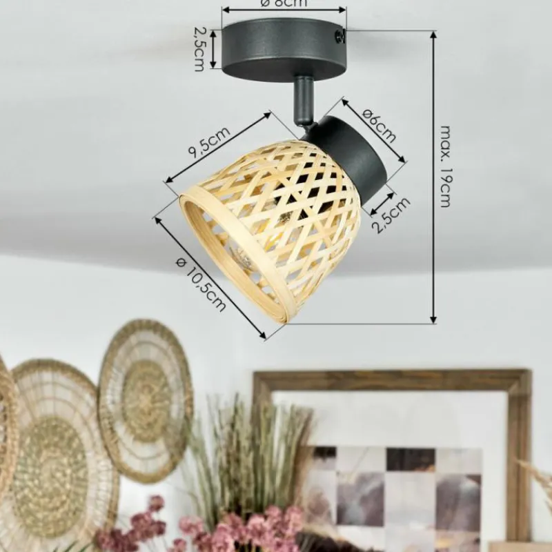 Luminaires Scandinaves-hofstein Plafonnier Rombarral Noir, 1 lumière