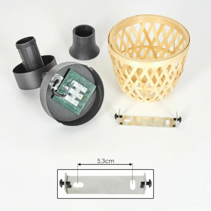 Luminaires Scandinaves-hofstein Plafonnier Rombarral Noir, 1 lumière