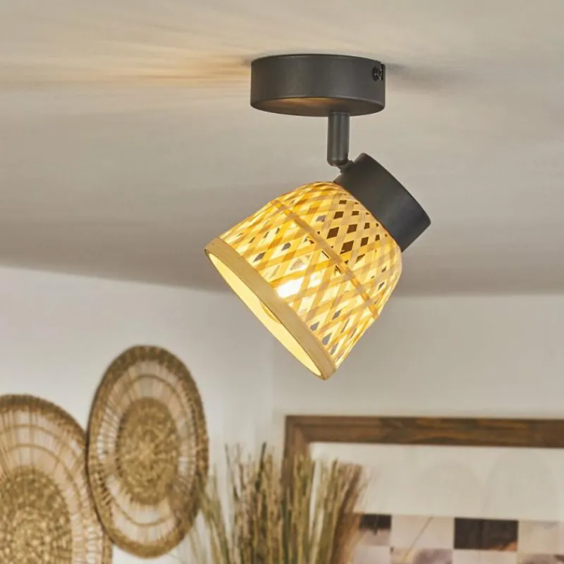 Luminaires Scandinaves-hofstein Plafonnier Rombarral Noir, 1 lumière