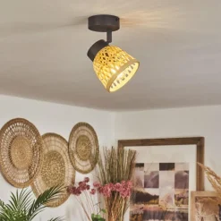 Luminaires Scandinaves-hofstein Plafonnier Rombarral Noir, 1 lumière