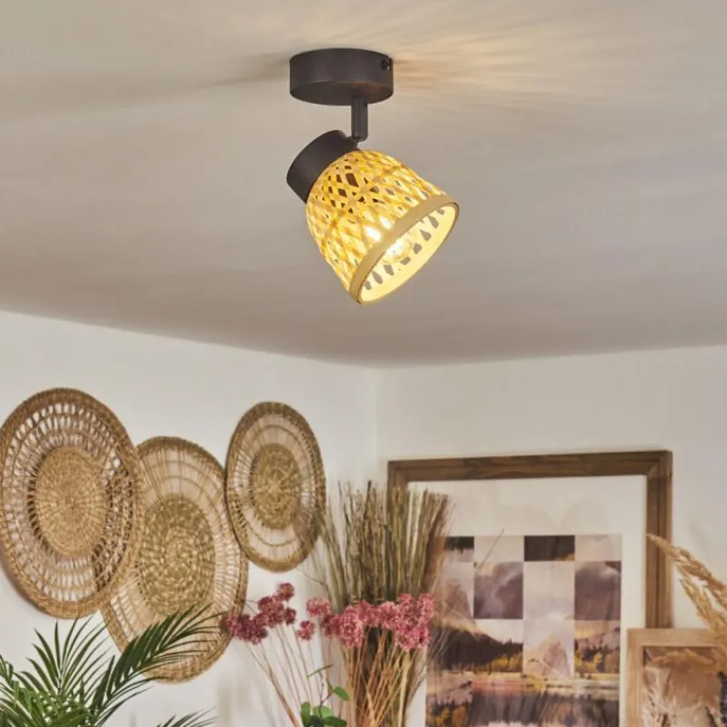 Luminaires Scandinaves-hofstein Plafonnier Rombarral Noir, 1 lumière