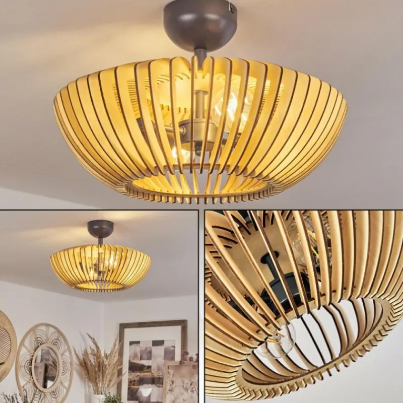 Luminaires Scandinaves-hofstein Plafonnier Sadeillan Anthracite, 2 lumières