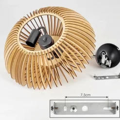 Luminaires Scandinaves-hofstein Plafonnier Sadeillan Anthracite, 2 lumières