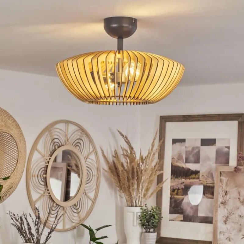 Luminaires Scandinaves-hofstein Plafonnier Sadeillan Anthracite, 2 lumières