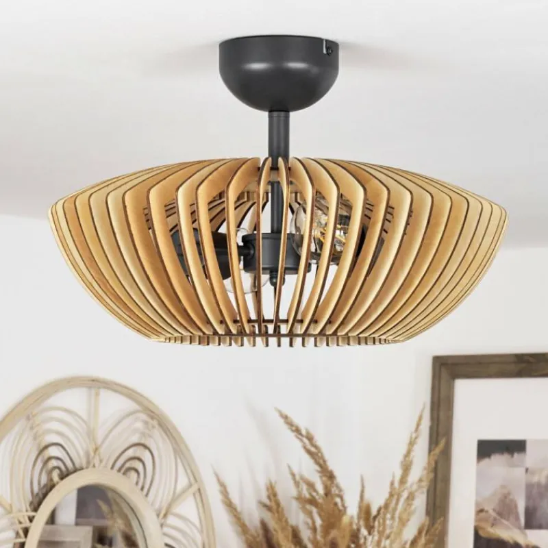 Luminaires Scandinaves-hofstein Plafonnier Sadeillan Anthracite, 2 lumières