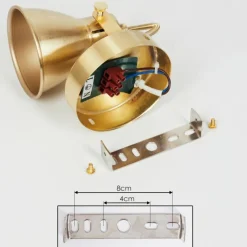 hofstein Plafonnier Salinas Laiton, 1 lumière