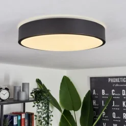 hofstein Plafonnier Samaira LED Noir, 1 lumière