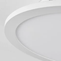 hofstein Plafonnier Sani LED Blanc, 1 lumière, Télécommandes, Changeur de couleurs
