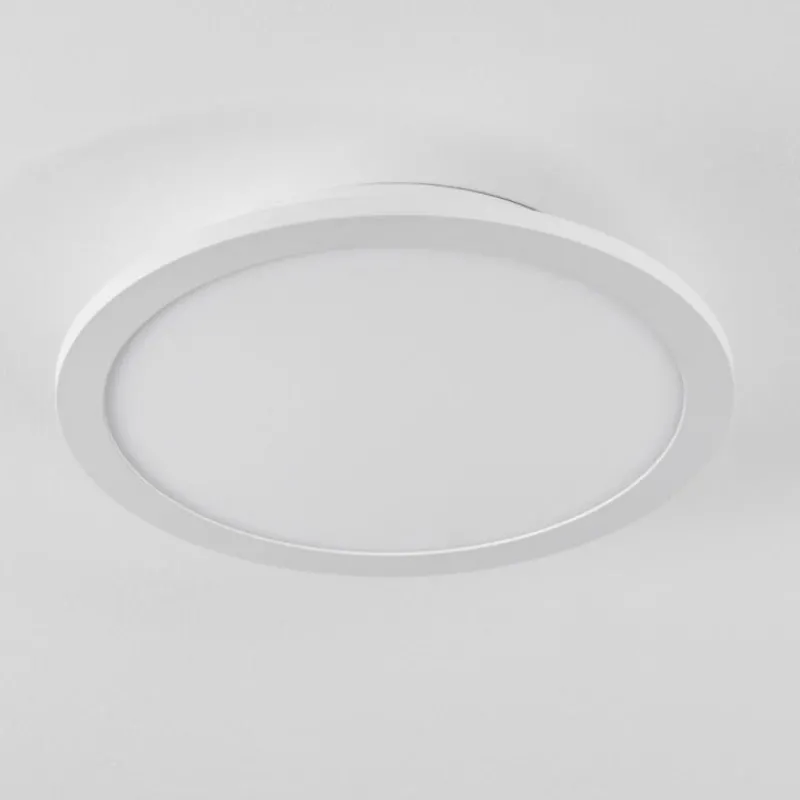 hofstein Plafonnier Sani LED Blanc, 1 lumière, Télécommandes, Changeur de couleurs