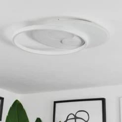 hofstein Plafonnier Selim LED Blanc, 1 lumière, Télécommandes