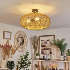 Luminaires Scandinaves-hofstein Plafonnier Sepins Écru, 3 lumières