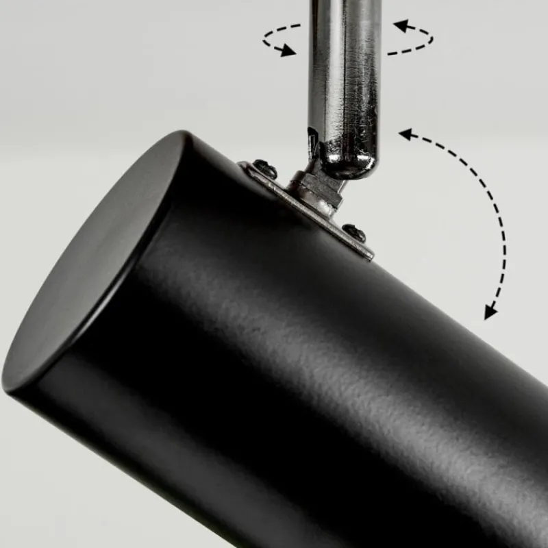 Luminaires Scandinaves-hofstein Plafonnier Sequeira Brun, Chrome, Noir, Blanc, 3 lumières