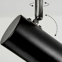 Luminaires Scandinaves-hofstein Plafonnier Sequeira Brun, Chrome, Noir, Blanc, 4 lumières