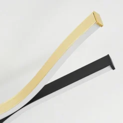 Lampes Dorées-hofstein Plafonnier Serlande LED Or, Noir, 1 lumière