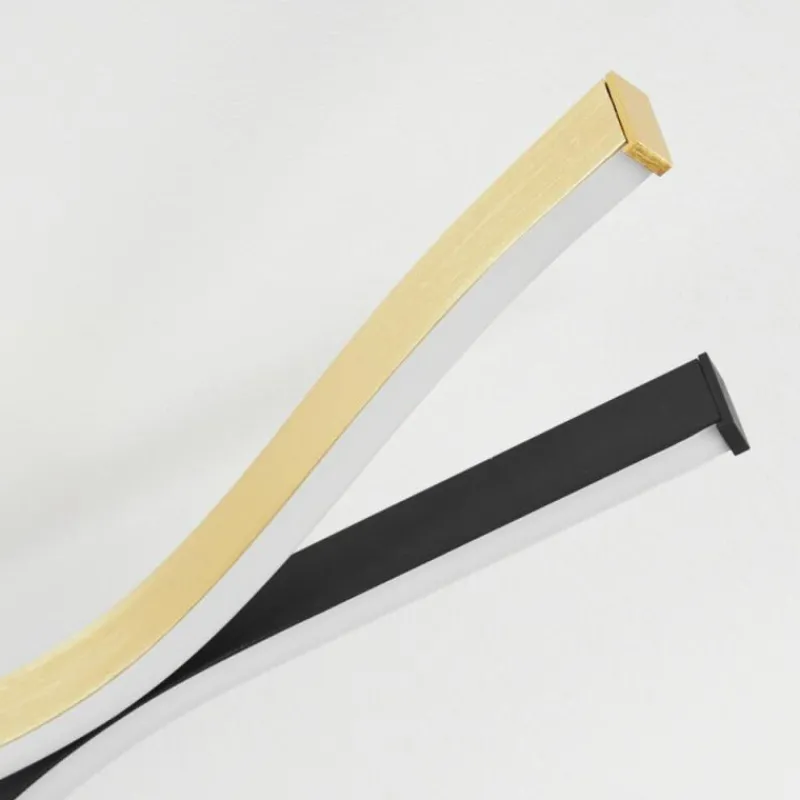 Lampes Dorées-hofstein Plafonnier Serlande LED Or, Noir, 1 lumière