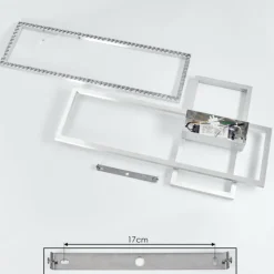 hofstein Plafonnier Serranos LED Aluminium, 1 lumière