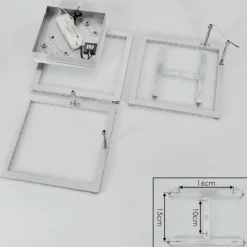 hofstein Plafonnier Serranos LED Aluminium, 1 lumière