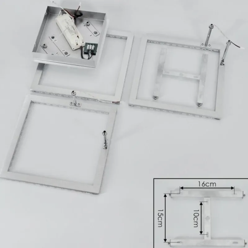 hofstein Plafonnier Serranos LED Aluminium, 1 lumière
