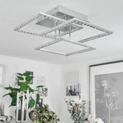 hofstein Plafonnier Serranos LED Aluminium, 1 lumière