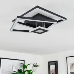 hofstein Plafonnier Serzedelo LED Noir, 1 lumière