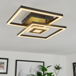 hofstein Plafonnier Serzedelo LED Noir, 1 lumière