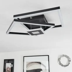 hofstein Plafonnier Serzedelo LED Noir, 1 lumière