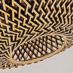 Style Boho-Chic-hofstein Plafonnier Shelbourne Noir, 1 lumière