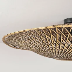 Style Boho-Chic-hofstein Plafonnier Shelbourne Noir, 1 lumière