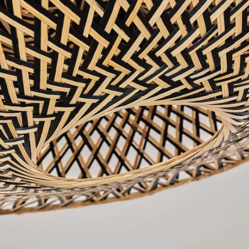 Style Boho-Chic-hofstein Plafonnier Shelbourne Noir, 1 lumière