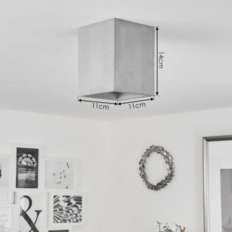 hofstein Plafonnier Stettler Gris, 1 lumière