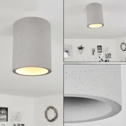 hofstein Plafonnier Stettler Gris, 1 lumière