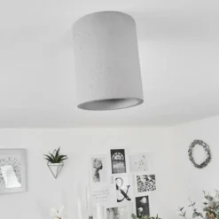 hofstein Plafonnier Stettler Gris, 1 lumière