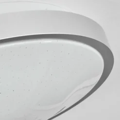 hofstein Plafonnier Subles LED Argenté, Blanc, 1 lumière, Détecteur de mouvement