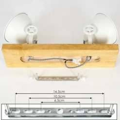 Luminaires Scandinaves-hofstein Plafonnier Svanfolk Écru, Blanc, 2 lumières