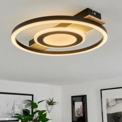 hofstein Plafonnier Taboneira LED Écru, Noir, Blanc, 1 lumière