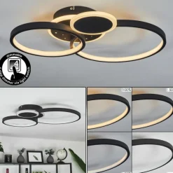 hofstein Plafonnier Tagsdorff LED Noir, Blanc, 1 lumière