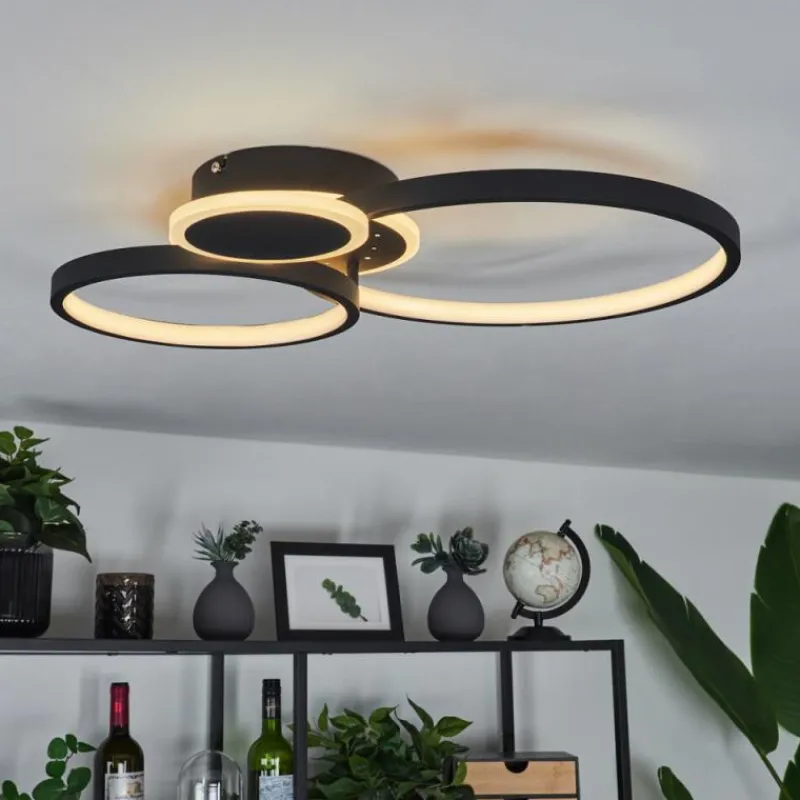 hofstein Plafonnier Tagsdorff LED Noir, Blanc, 1 lumière