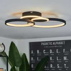 hofstein Plafonnier Tagsdorff LED Noir, Blanc, 1 lumière